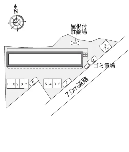 仙台市宮城野区大梶 月極駐車場